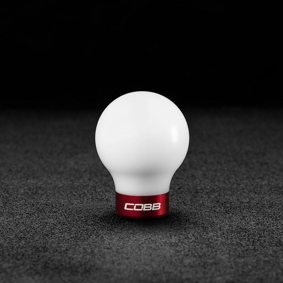 Cobb Mazda COBB Knob - White Knob w/ Race Red - 271350-W-RD