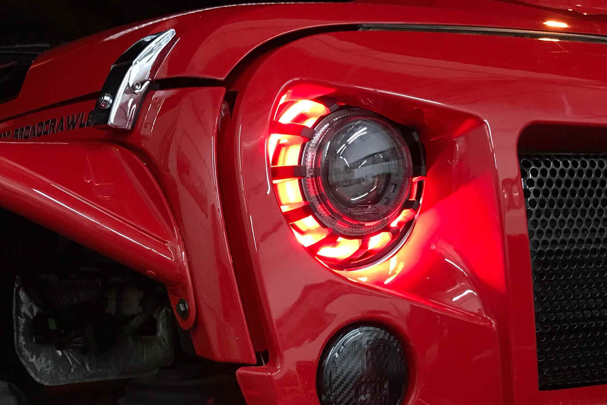 Profile 6":  Pivot Strip w/ Driver (Dual Red) (Universal) - LED183