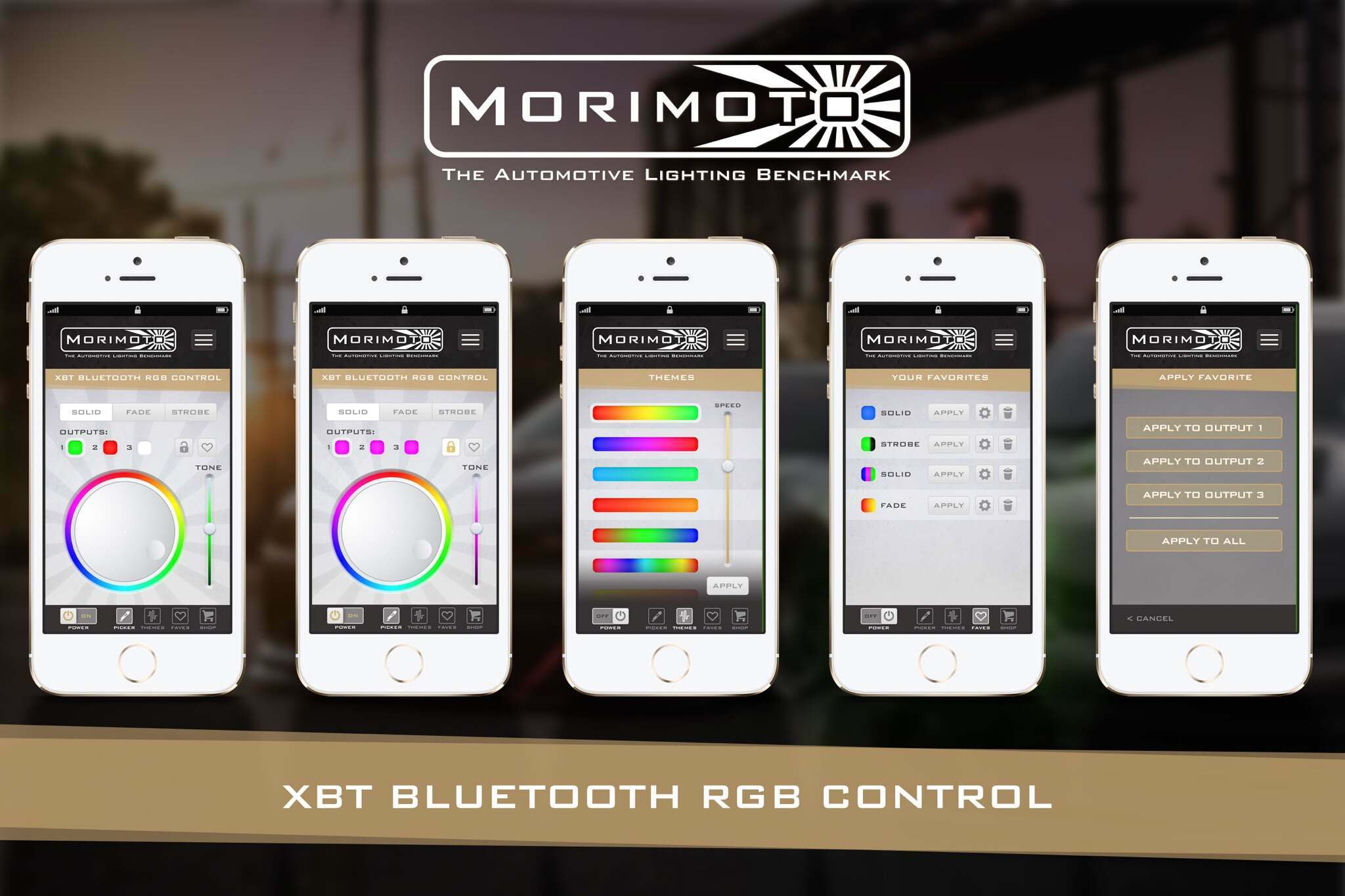 Morimoto RGBW Controller:  XBT (1x5 / 2x4 Wire Universal Standard) (Universal) - LED153