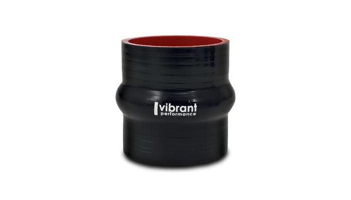 Vibrant Performance 4 Ply Silicone Hump Hose Coupler, 2.25" Id X 3" Long - Black - 2731