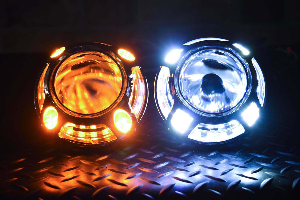 Morimoto Panamera 2.0 (White/Amber LED Switchback) (Universal) - S262