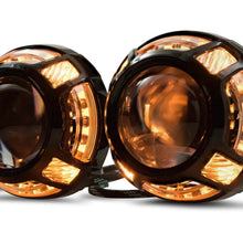 Morimoto Panamera 2.0 (Black) (White/Amber LED Switchback) (Universal) - S265