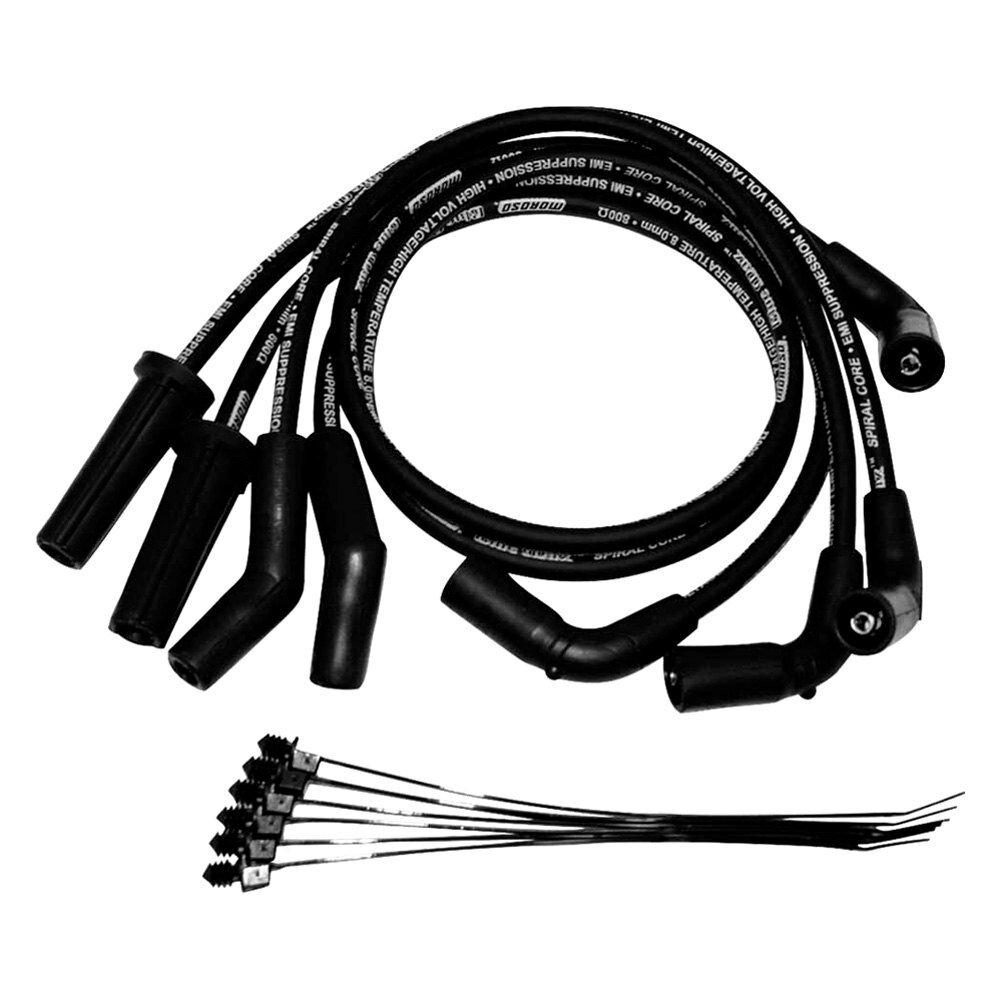 Moroso WIRE SET, SPIRAL CORE, BLACK, H-D MILWAUKEE 8, 17-UP - 27380