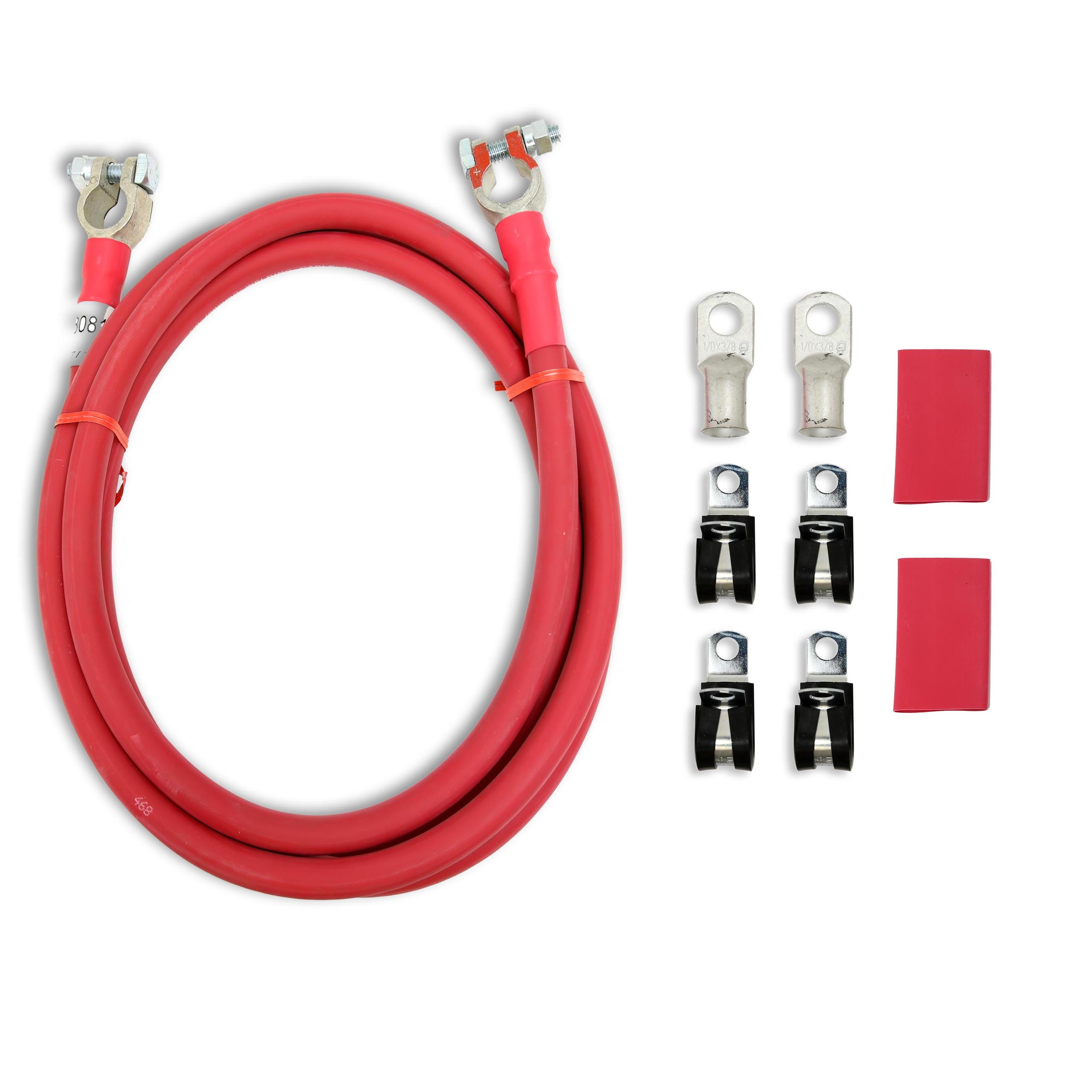 TAYLOR CABLE 1/0 ga red 8ft Battery Cable Kit - 21541