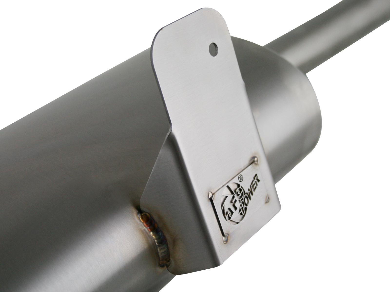 AFE MACH Force-Xp 2-1/2in 304 Stainless Steel Cat-Back Exhaust System (2008-2011 M3) - 49-36311-C
