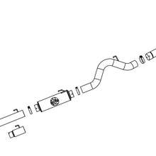 AFE Large Bore-HD 5 IN 409 Stainless Steel Cat-Back Exhaust System w/ Polished Tip (2004-2007 Ram 2500, Ram 3500) - 49-42012