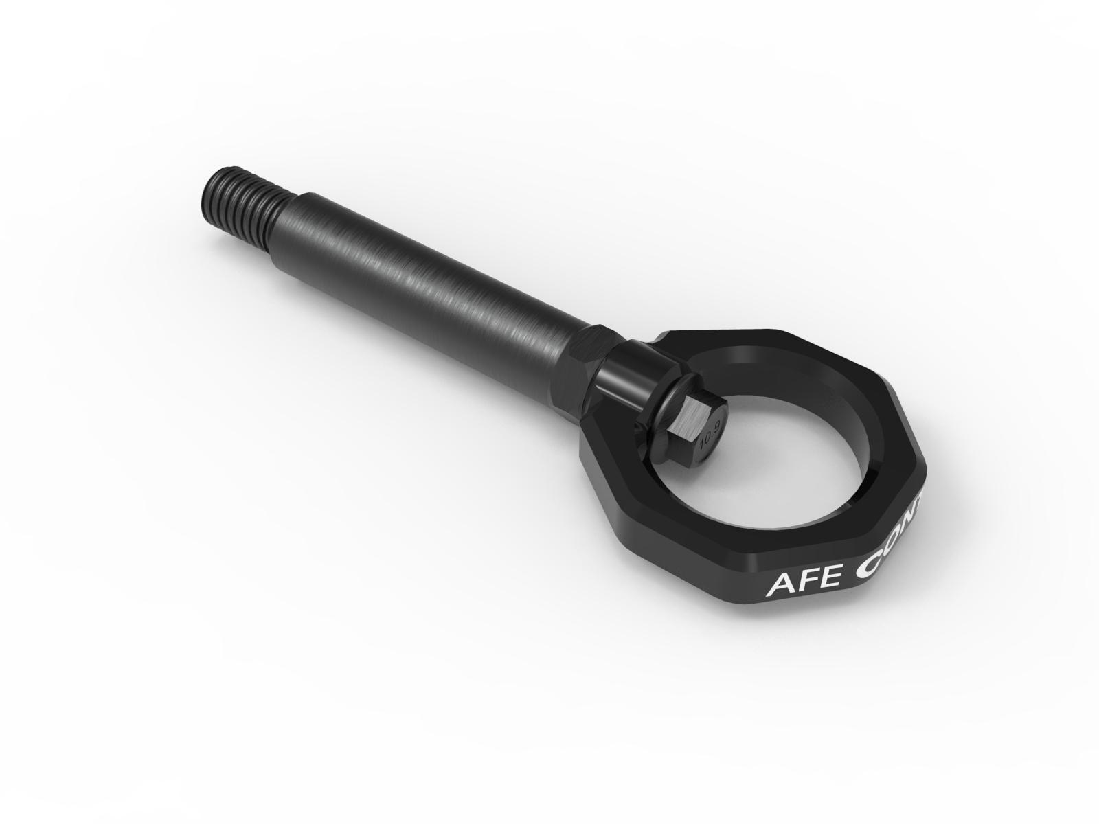 aFe CONTROL Rear Tow Hook Black - 450-502002-B