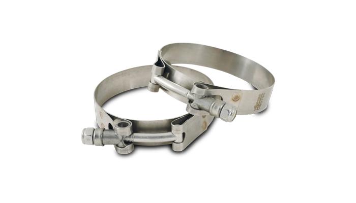 Vibrant Performance Stainless Steel T-Bolt Clamps (Pack Of 2) - Clamp Range: 2.27"-2.63" - 2791