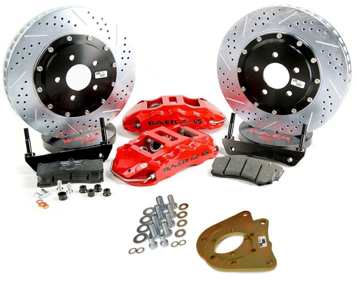 Baer 14" Extreme+ Front Brake Kit, Silver, SDZ (1971-1988 Chevrolet, GMC Fitments) - 4301621S