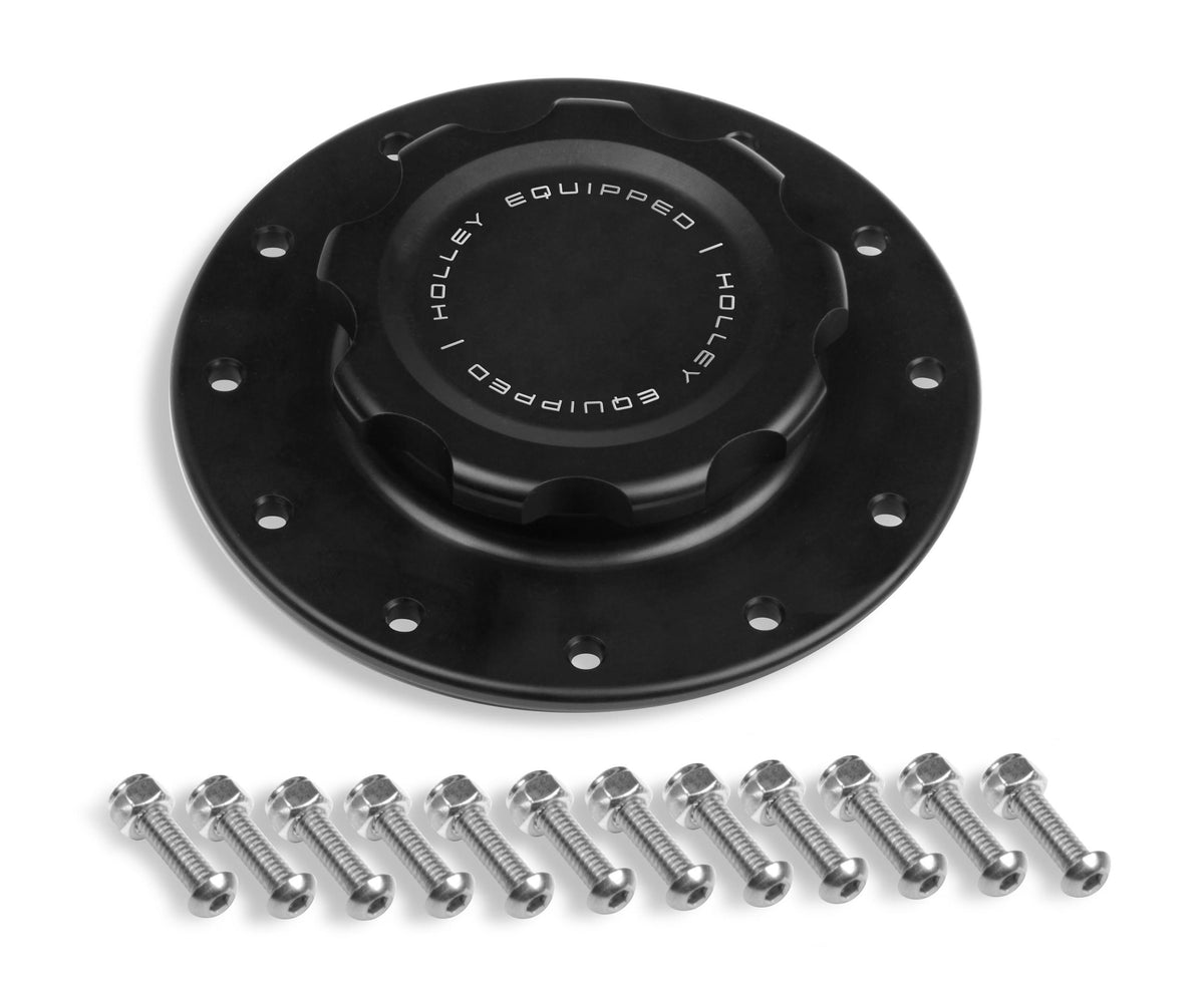 Holley Equipped Billet Fuel Cell Cap.  - 241-227