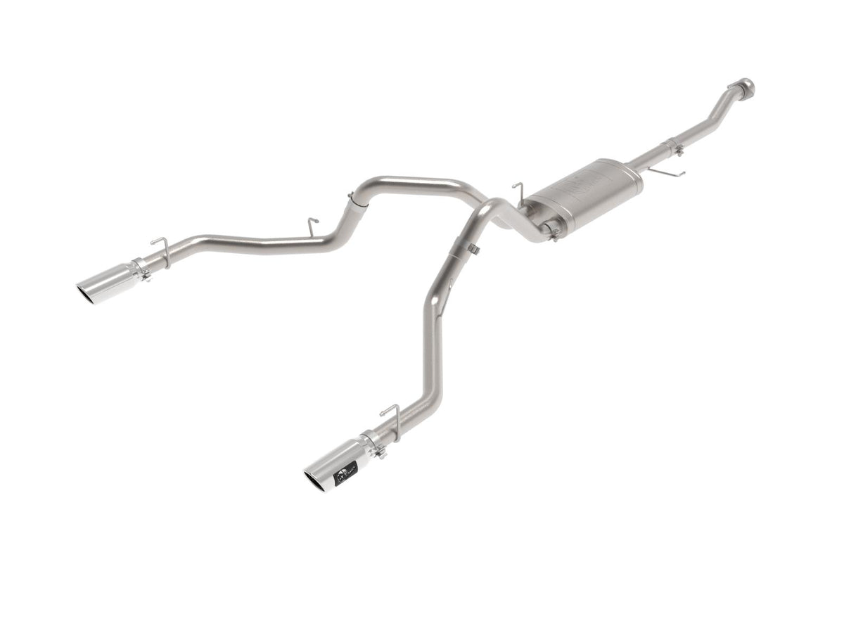 AFE 49-33127-P Vulcan Series 3 IN 304 Stainless Steel Cat-Back Exhaust System w/ Polished Tip (2021-2025 Ford F-150 V6-2.7 TT / 3.5LTT / V8-5.0L)