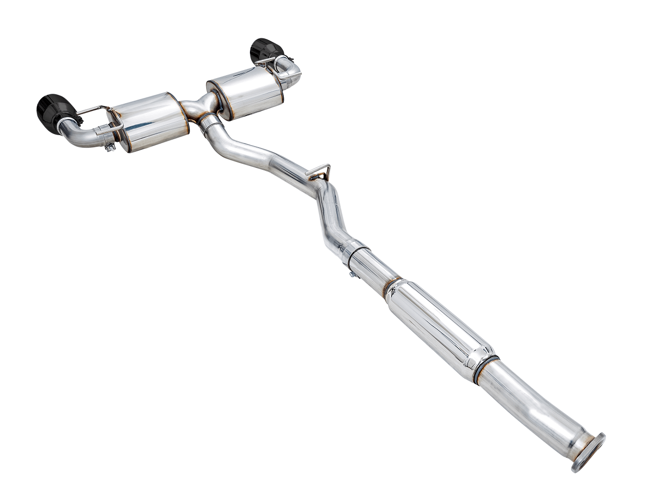 AWE Touring Edition Exhaust - Diamond Black Tips (2016-2023 Subaru BRZ / Toyota GR86 / Toyota 86) - 3015-33486