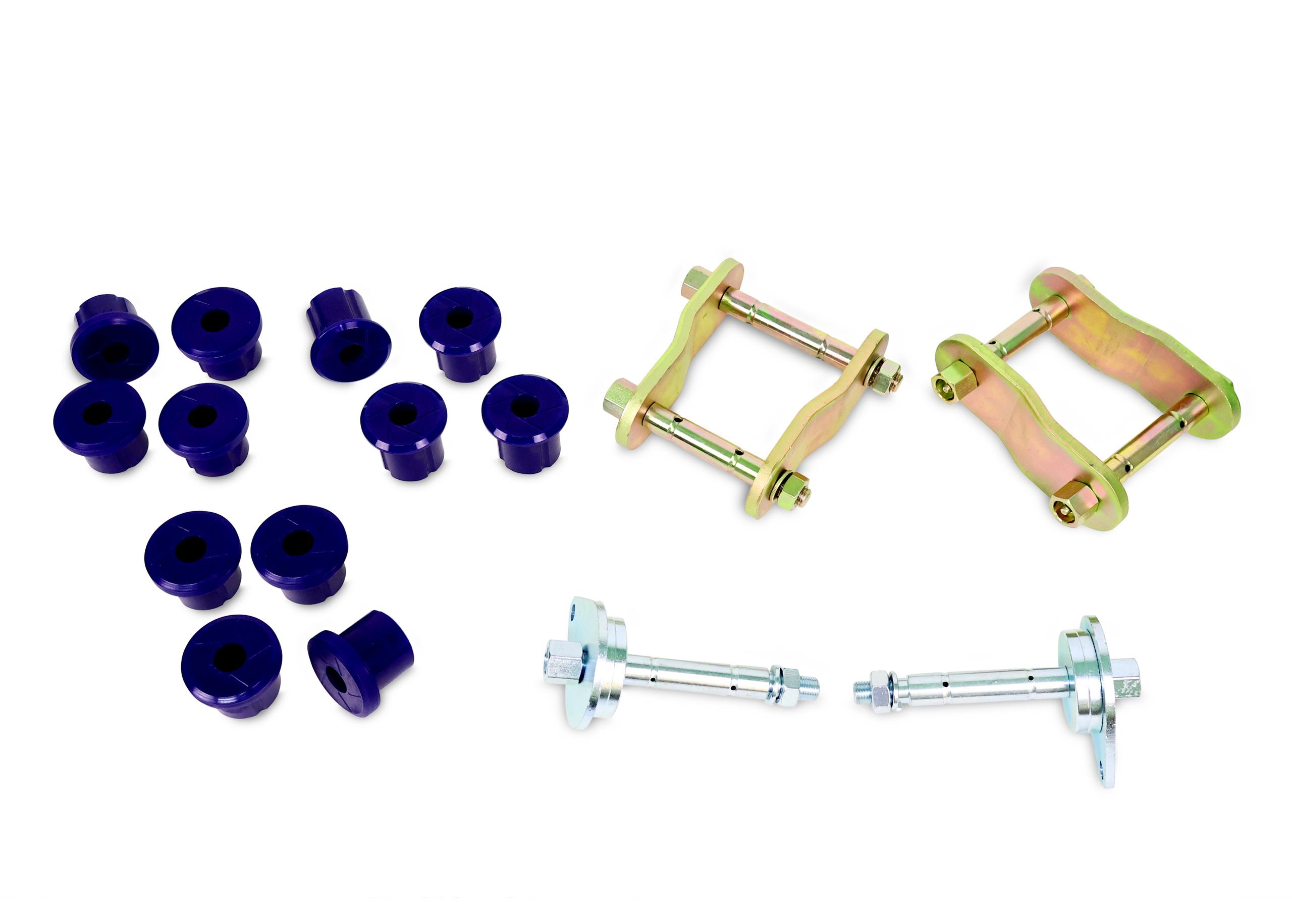 SuperPro Leaf Spring - Bushing and Greaseable Shackle/Pin Kit - KIT156SK