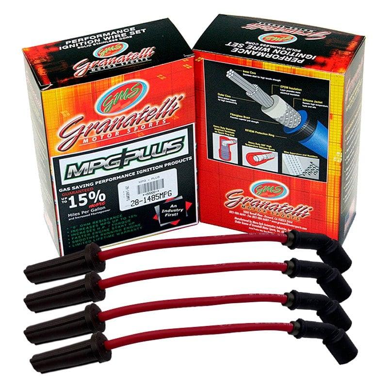 Granatelli Ignition Wires And Coil On/Near Plug Connectors - Ford (1984-1993 Ford, Lincoln, Mercury Fitment) - 28-1485S-R