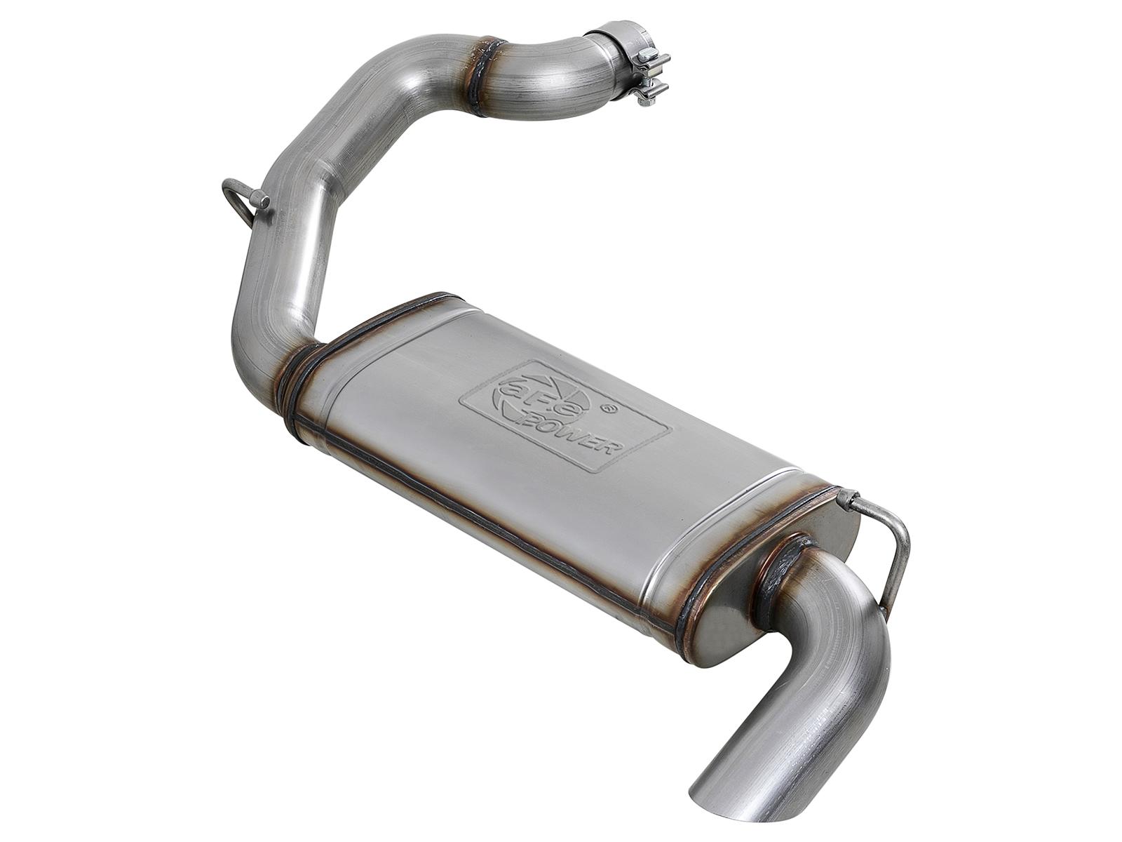AFE Axle-Back Exhaust System (2018-2020 Jeep Wrangler L4-2.0L(t) / V6-3.6L) - 49-48080