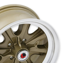 Legendary Wheels HB44 Wheel Series - 15 x 7 in. - 4 x 4.5 Bolt Pattern - 4.25 in. Backspacing - Aluminum - Gold Haze (1964-1973 Mustang Base, Mustang Grande) - LW90-50744F