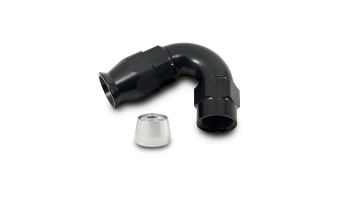 Vibrant Performance 120 Degree High Flow Hose End Fitting For Ptfe Lined Hose, -4An - 28204