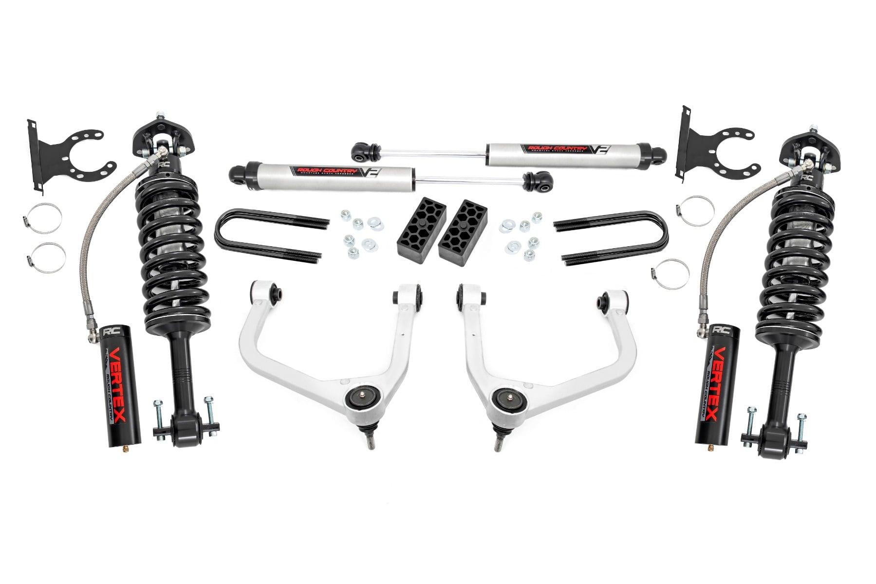 Rough Country 3.5 Inch Lift Kit Vertex/V2 Rear Mono Leaf Chevy Silverado 1500 (22-24) (2022-2024 Silverado 1500) - 28257