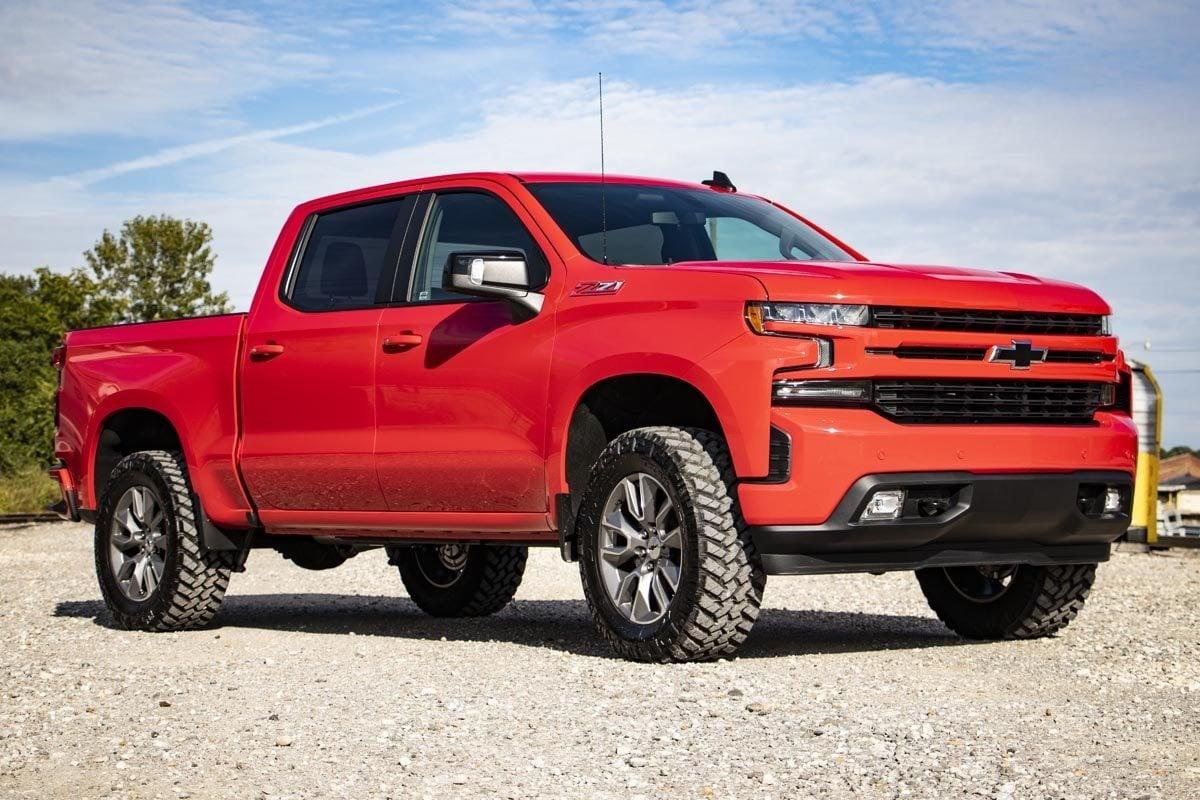 Rough Country 3.5 Inch Lift Kit Vertex/V2 Rear Mono Leaf Chevy Silverado 1500 (22-24) (2022-2024 Silverado 1500) - 28257