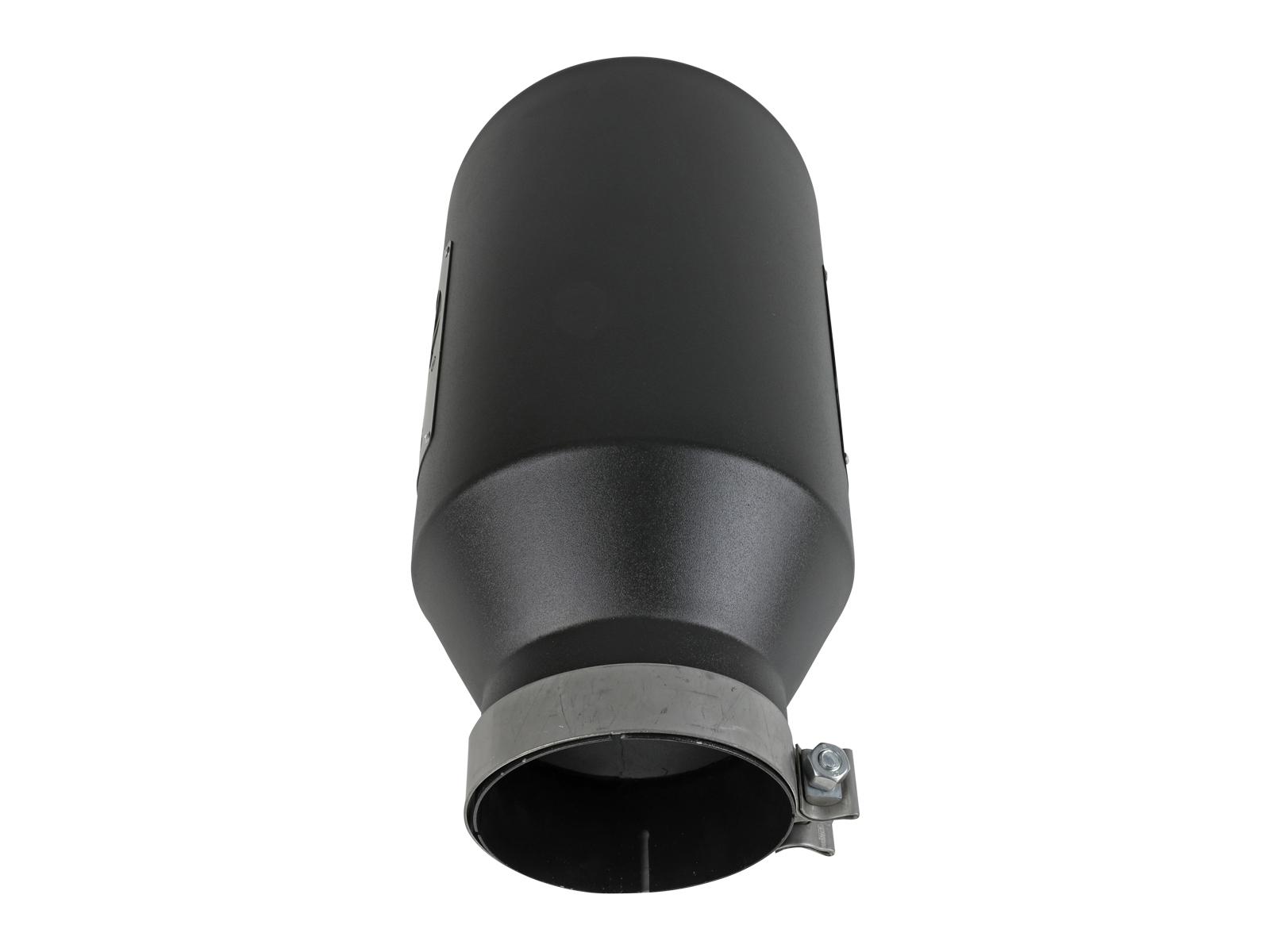 AFE MACH Force-Xp 409 Stainless Steel Clamp-on Exhaust Tip Black (5 IN Inlet x 8 IN Outlet x 15 IN L) - 49T50801-B15