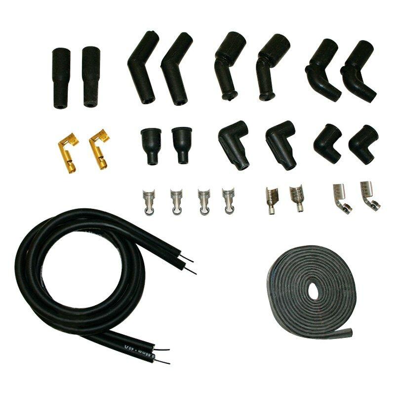 Moroso WIRE SET, ULTRA 40 SLEEVED, BLACK, H-D UNIVERSAL KIT 78-15 - 28321