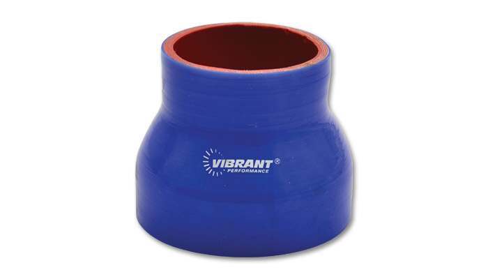 Vibrant Performance Reducer Coupler, 2.50" I.D. X 1.75" I.D. X 3.00" Long - Blue - 2838B