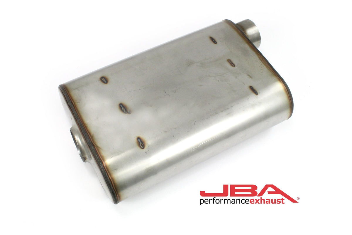 JBA Chambered 2.5" Muffler 304 SS Offset/Center - 40-251400