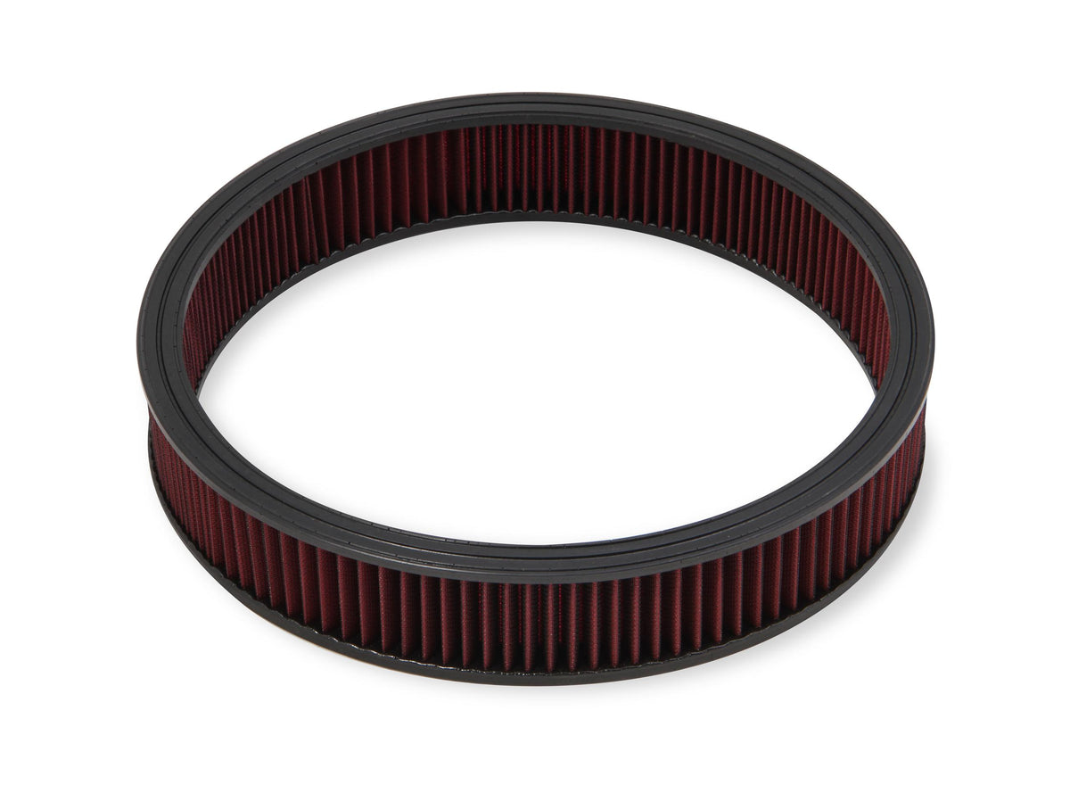 Holley 4500 drop base air cleaner chrome w/3" red washable gauze filter.  - 120-4530