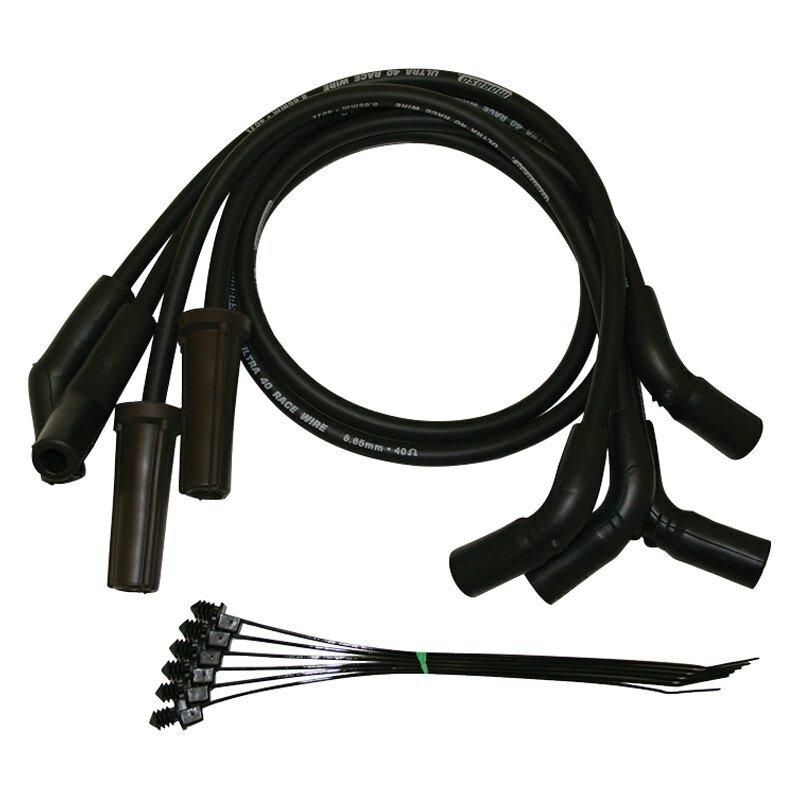 Moroso WIRE SET, SPIRAL CORE, H-D MILWAUKEE 8.65, BLACK - 28640