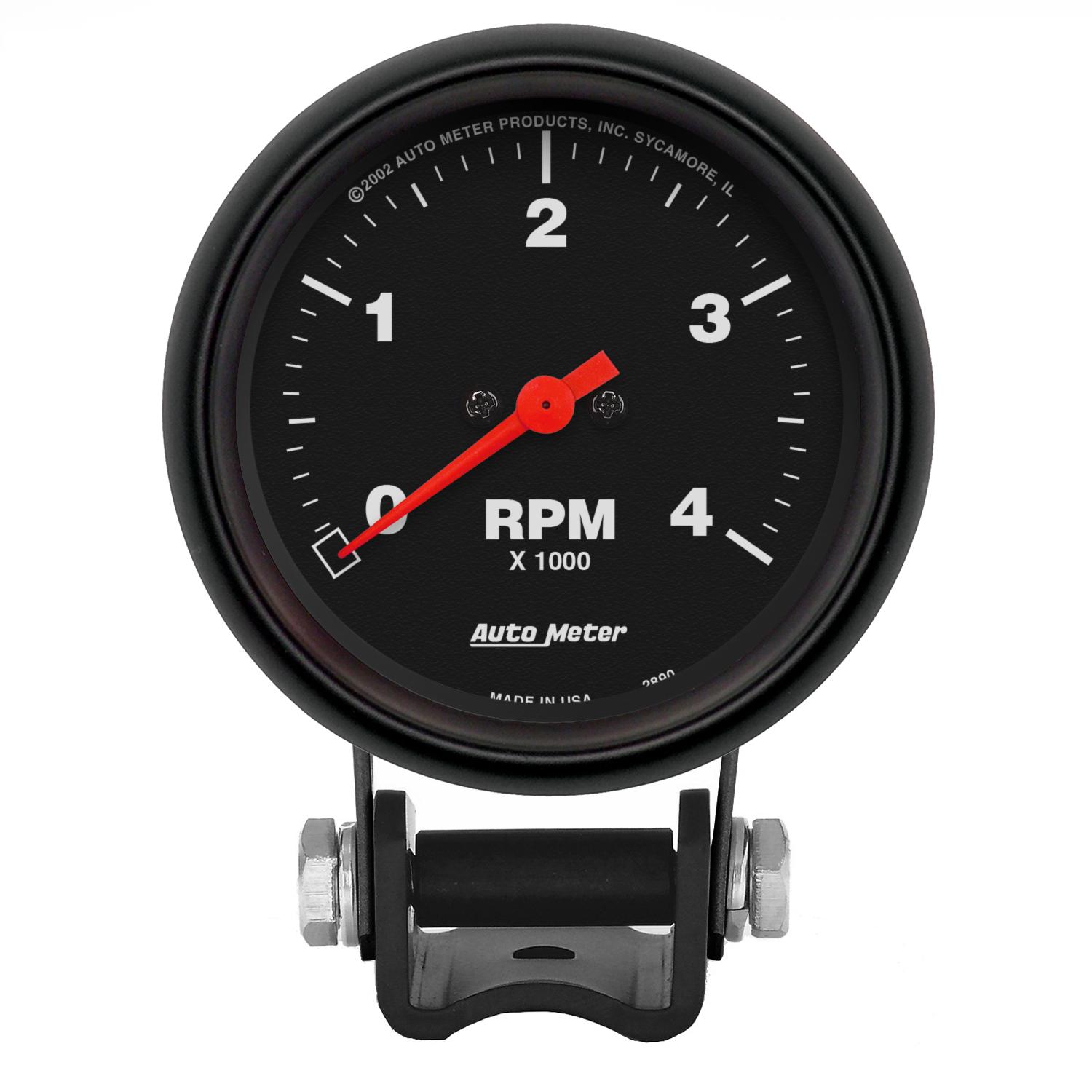 Auto Meter 2-5/8" PEDESTAL TACHOMETER, 0-4,000 RPM, Z-SERIES - 2890