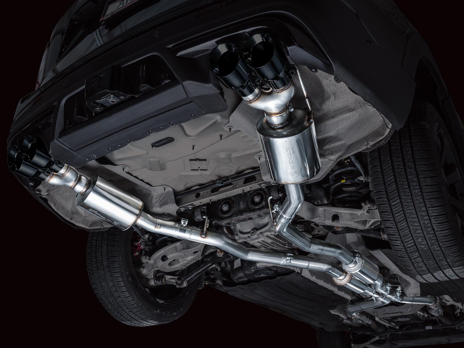 AWE Touring Edition Catback Exhaust - Diamond Black Tips (2020-2026 Explorer ST) - 3015-43625