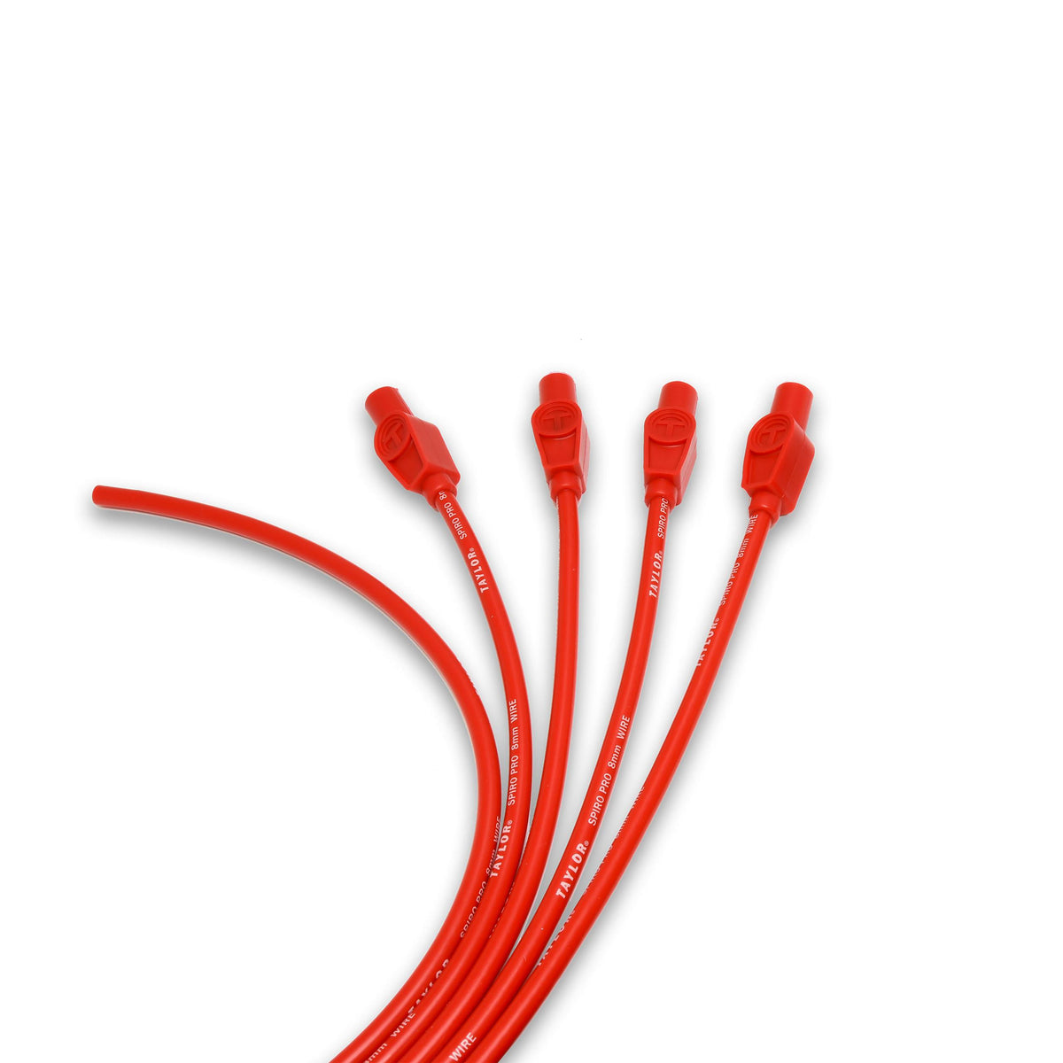 TAYLOR CABLE 8mm Spiro-Pro univ 4 cyl 180 red - 73235
