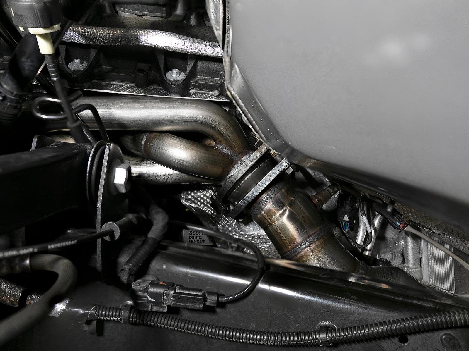 AFE Twisted Steel 304 Stainless Steel Short Tube Header (RAM 1500 (DT) 19-24 V8-5.7L HEMI) - 48-32023