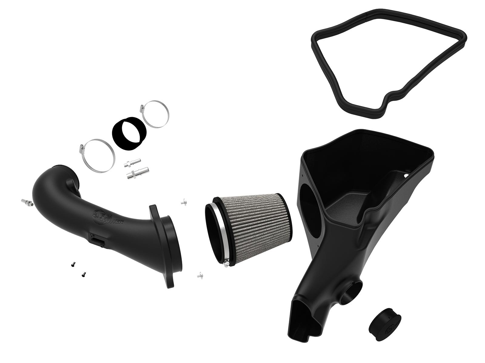 AFE Magnum FORCE Stage-2 Cold Air Intake System w/ Pro DRY S Media (2015-2017 Mustang GT) - 54-13015D