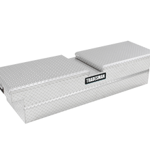 Tradesman Aluminum Gull Wing Cross Bed Truck Tool Box w/Push Button (70in.) - Brite