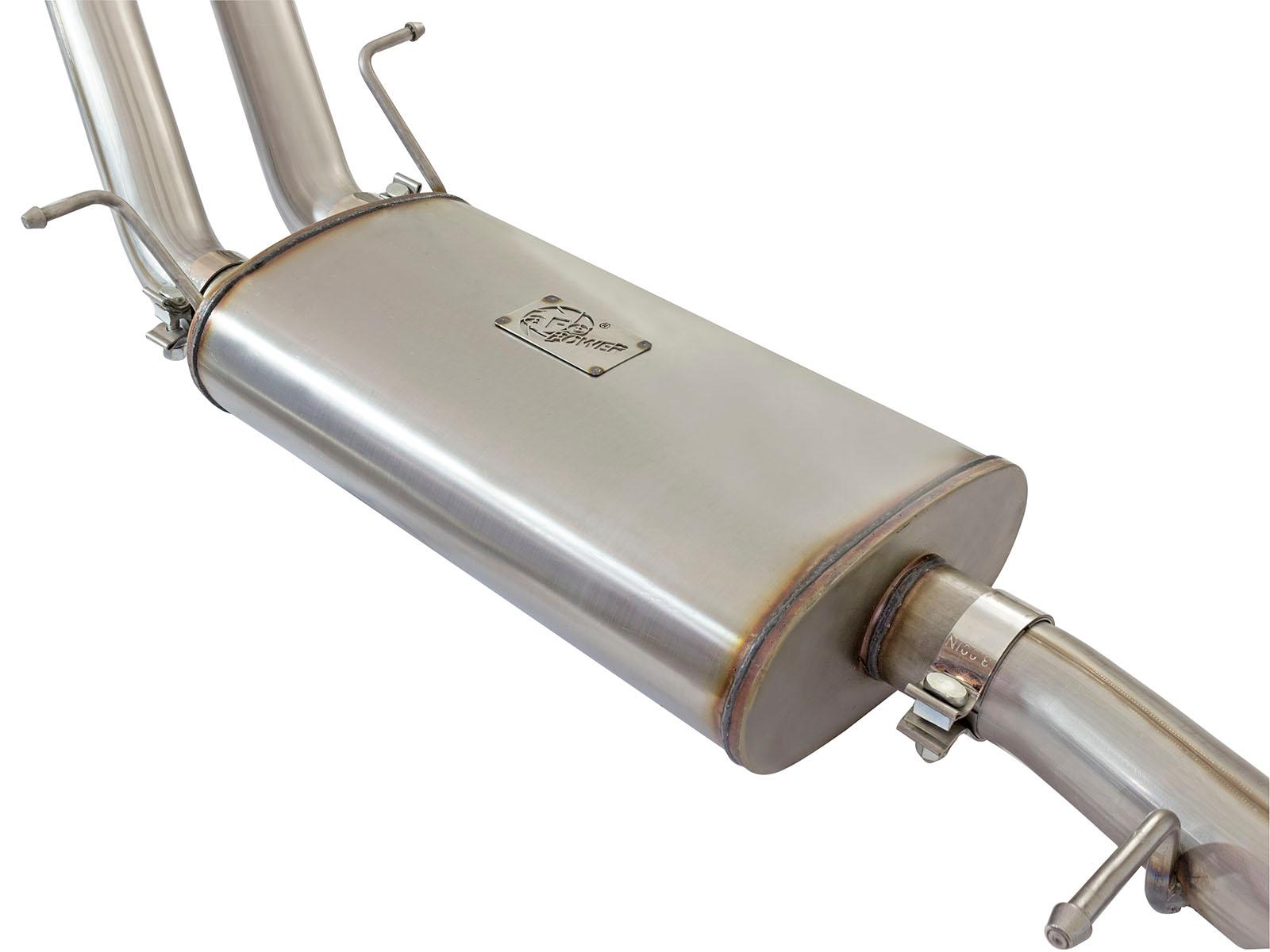 AFE MACH Force-Xp 3 IN 409 Stainless Steel Cat-Back Exhaust System w/Polished Tip - 49-44071-P