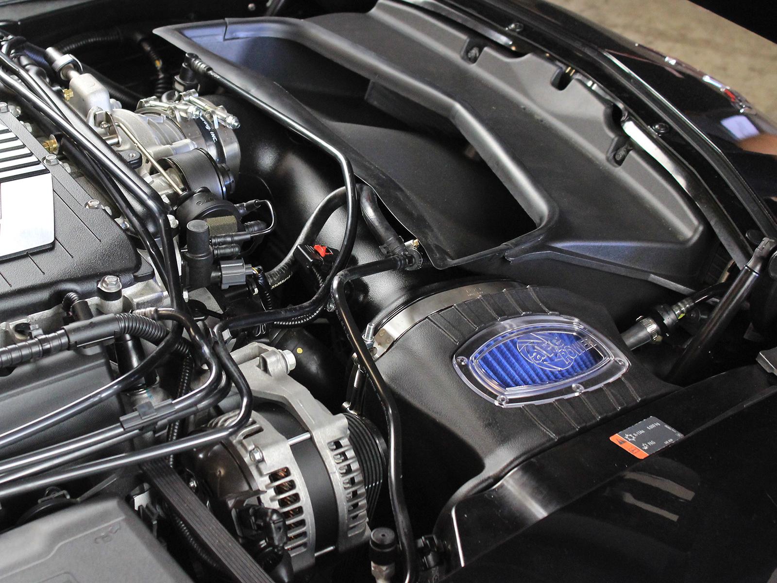 AFE Momentum Cold Air Intake System w/ Pro 5R & Pro DRY S Filters (2015-2019 Corvette) - 54-74202-1