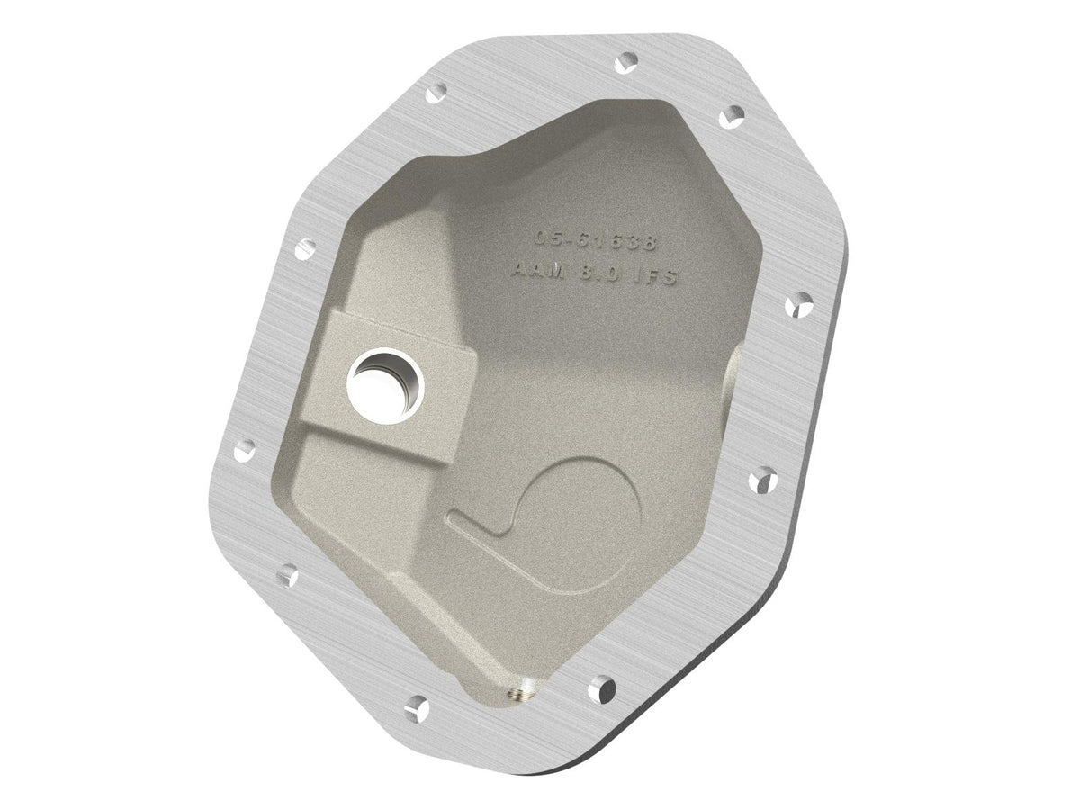 AFE Pro Series Front Differential Cover Black w/ Machined Fins (2019-2025 Cadillac, Chevrolet, GMC Fitments) - 46-71430B