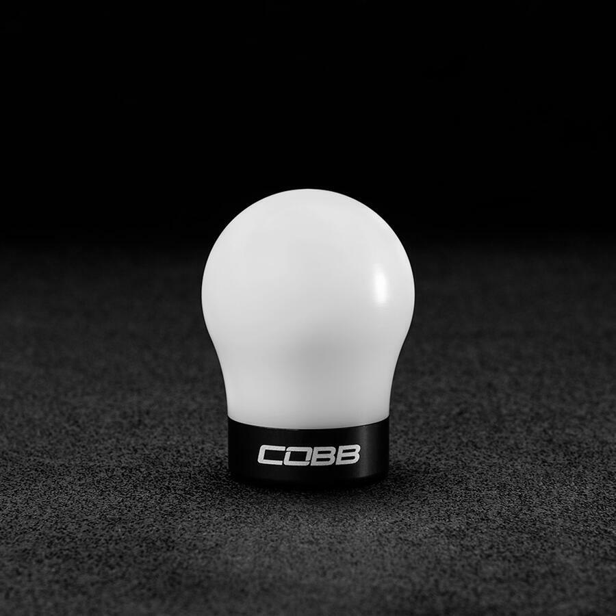 Cobb Ford Shift Knob Focus ST 2013-2018, Focus RS 2016-2018, Fiesta ST 2014-2019 - White Knob w/ Stealth Black - 291350-W-BK