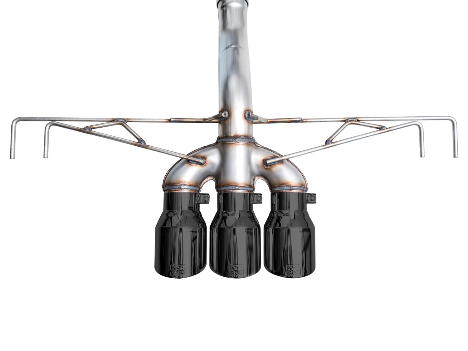 AWE Track Edition for FL5 CTR - Triple Diamond Black Tips - 3020-53287
