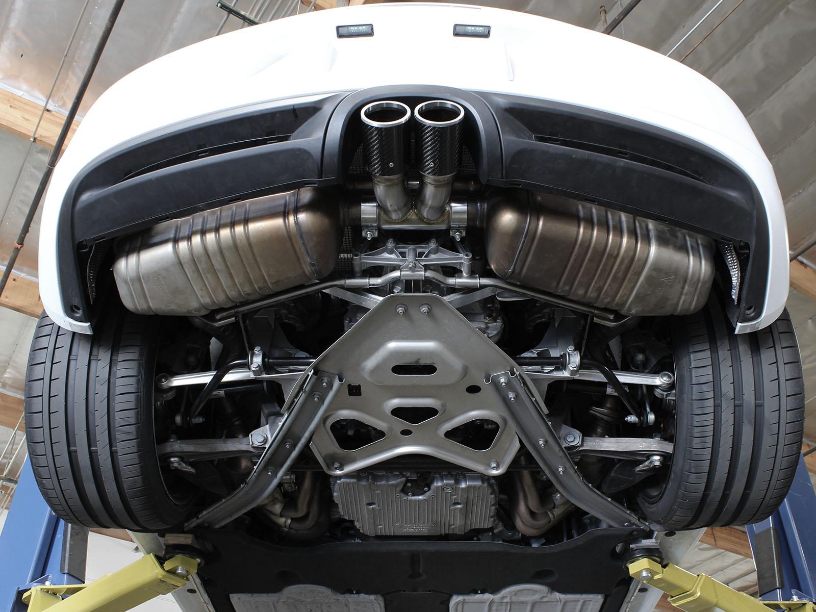AFE MACH Force-Xp 3-1/2 IN Carbon Fiber OE Replacement Exhaust Tips (2013-2016 Boxster, Cayman) - 49C36413-C