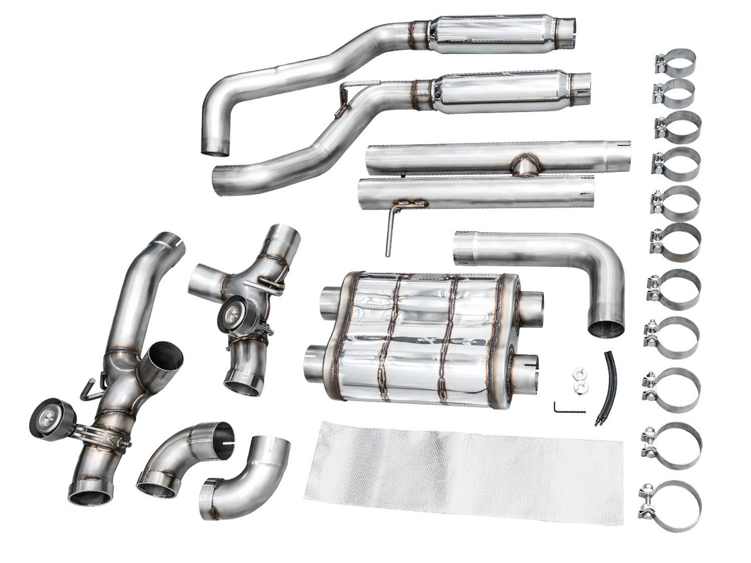 AWE SwitchPath Exhaust - Quad BashGaurds (2021+ Jeep Wrangler Rubicon 392) - 3025-41392