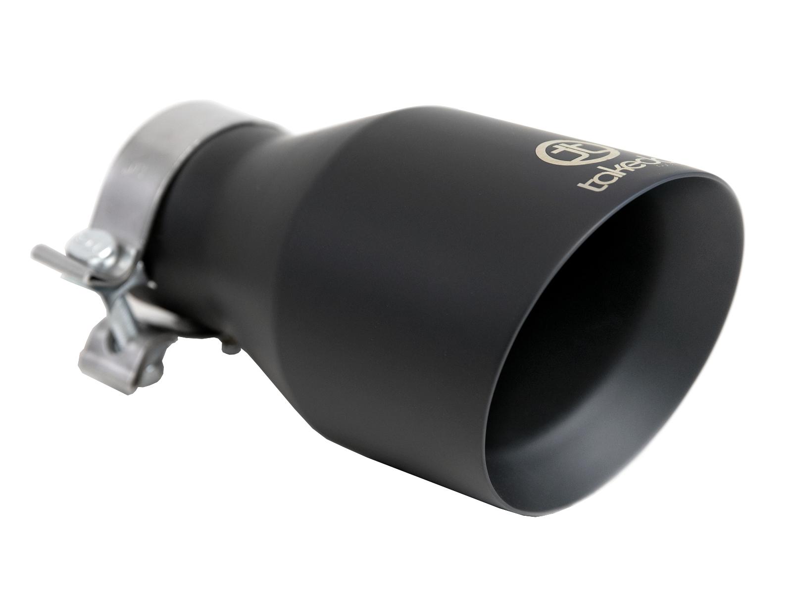 AFE Takeda 409 Stainless Steel Clamp-on Exhaust Tip Black - 49T30504-B09