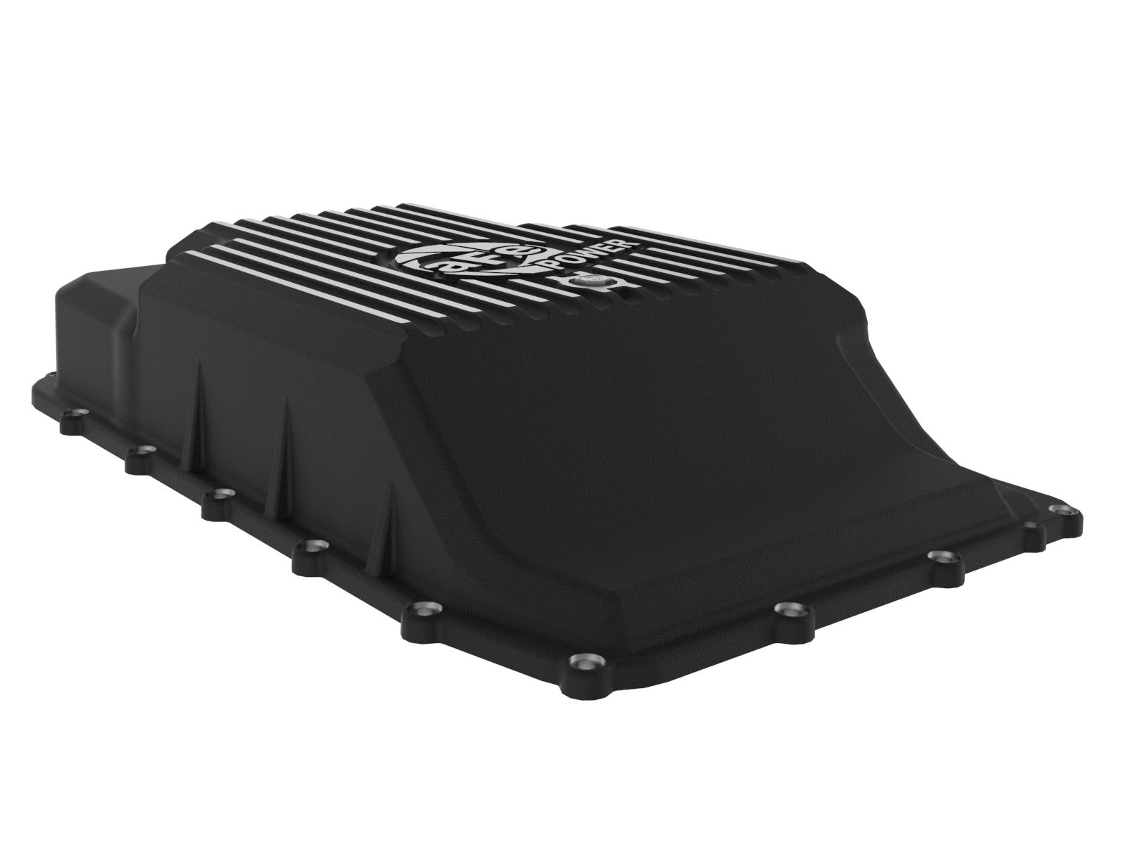 AFE aFe POWER Pro Series Transmission Pan Black w/ Machined Fins - 46-71330B