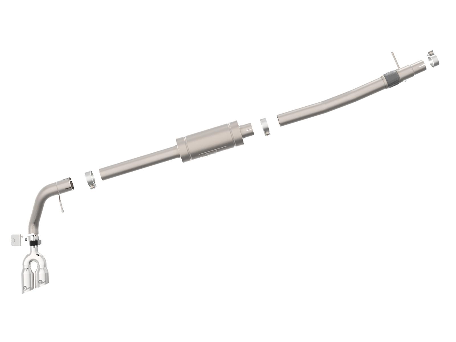 AFE Cat-Back Exhaust System (2019-2019 Ford Ranger L4-2.3L (t)) - 49-33111-P