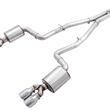AWE 3020-42074 AWE Touring Edition Exhaust - Non-Resonated, Chrome Quad Tips (2015-2020 Dodge Challenger 6.4L / 6.2L SC)