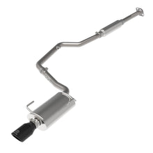 AFE Takeda 2-1/4 IN 304 Stainless Steel Cat-Back Exhaust System w/ Black Tip (2012-2016 Impreza) - 49-36052-B
