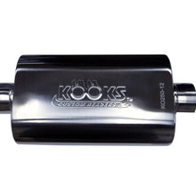 884499xx Kooks Headers KOO-KO250-12 Stainless Steel Polished Oval Muffler 4 x 8 x 12 Inch Long with 2.5 inch Center Entrance/Exit
