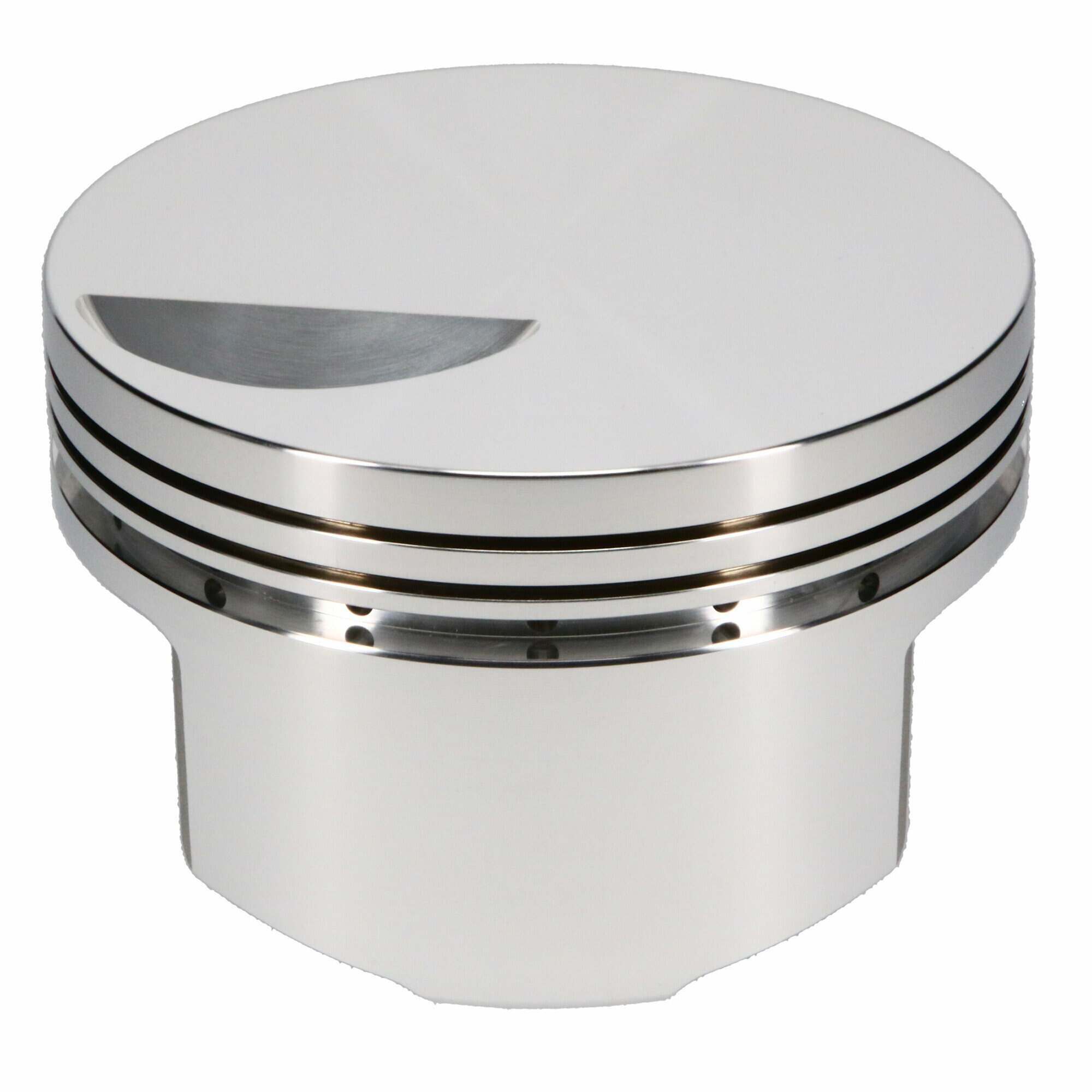 JE Pistons Piston Single, 4032, Flat Top, 4.560 Bore, 1.465 CD, 0.990 Pin, Set of 1. (Chevrolet Big Block 572) - 297250R