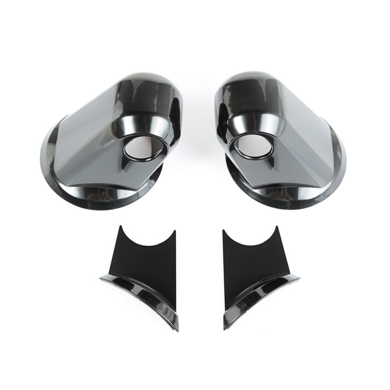 Rugged Ridge Door Mirror Arm Covers Black Paintable; 07-18 Jeep Wrangler Jk/Jku - 13311.05